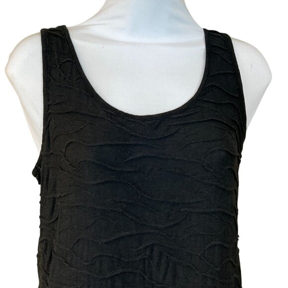 Toad & Company Samba Wave Black Organic Cotton Tank Dress Hem Pocket Small - Picture 2 of 7
